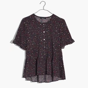 Madewell Studio Ruffle-Hem Top